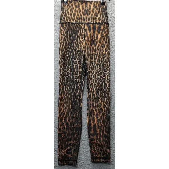 Yogalicious Lux Activewear Leggings Women XS Multi Leopard Print Stretch Pull On - Picture 1 of 6
